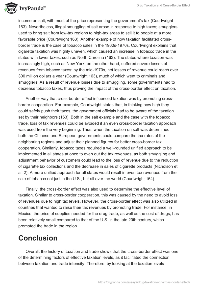 Drug Taxation and Cross-Border Effect. Page 2
