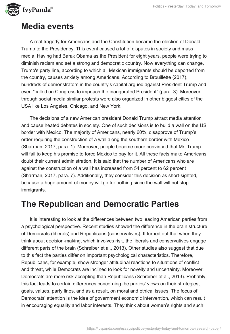 Politics - Yesterday, Today, and Tomorrow. Page 2