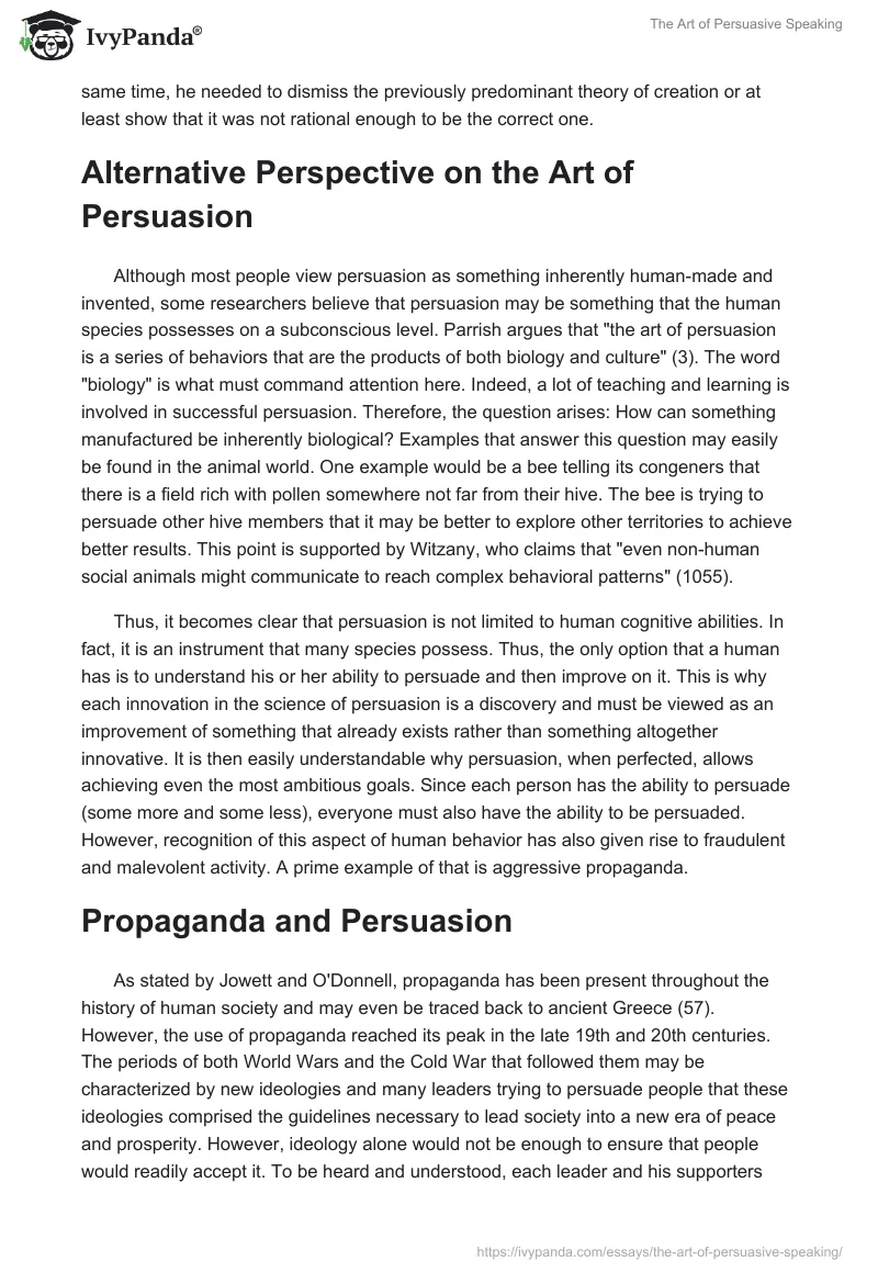 The Art of Persuasive Speaking. Page 3