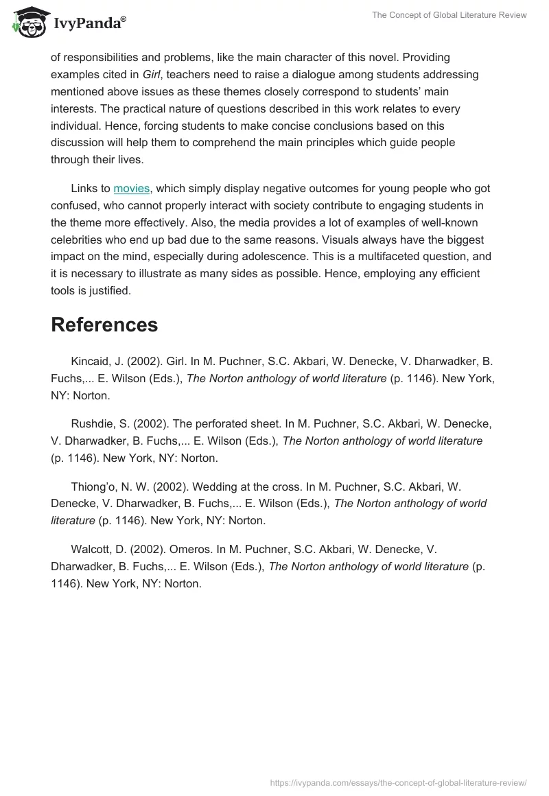 The Concept of Global Literature Review. Page 2