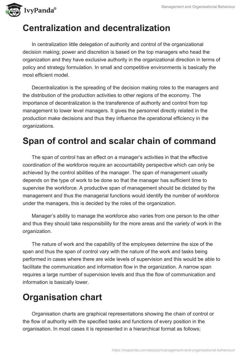 Management and Organisational Behaviour. Page 5