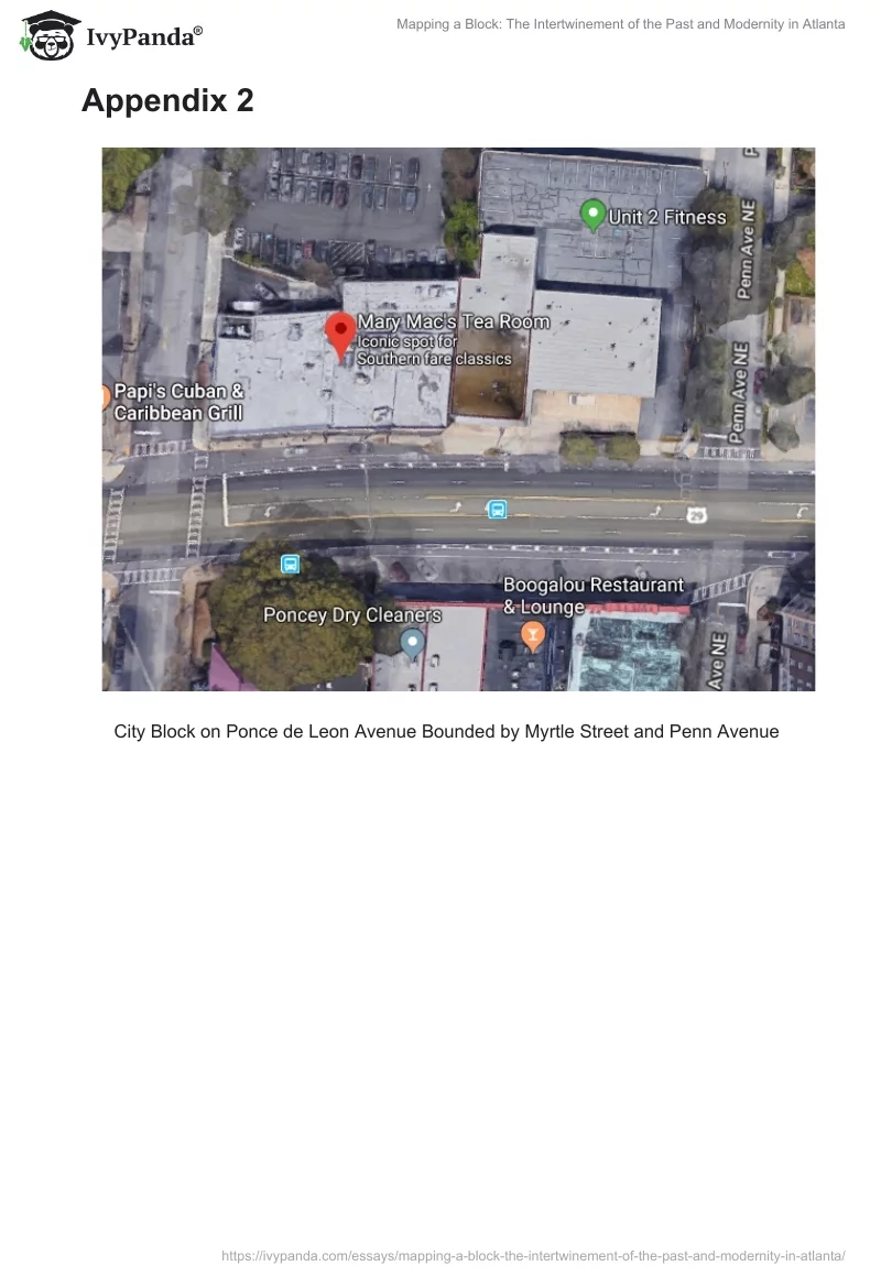 Mapping a Block: The Intertwinement of the Past and Modernity in Atlanta. Page 4
