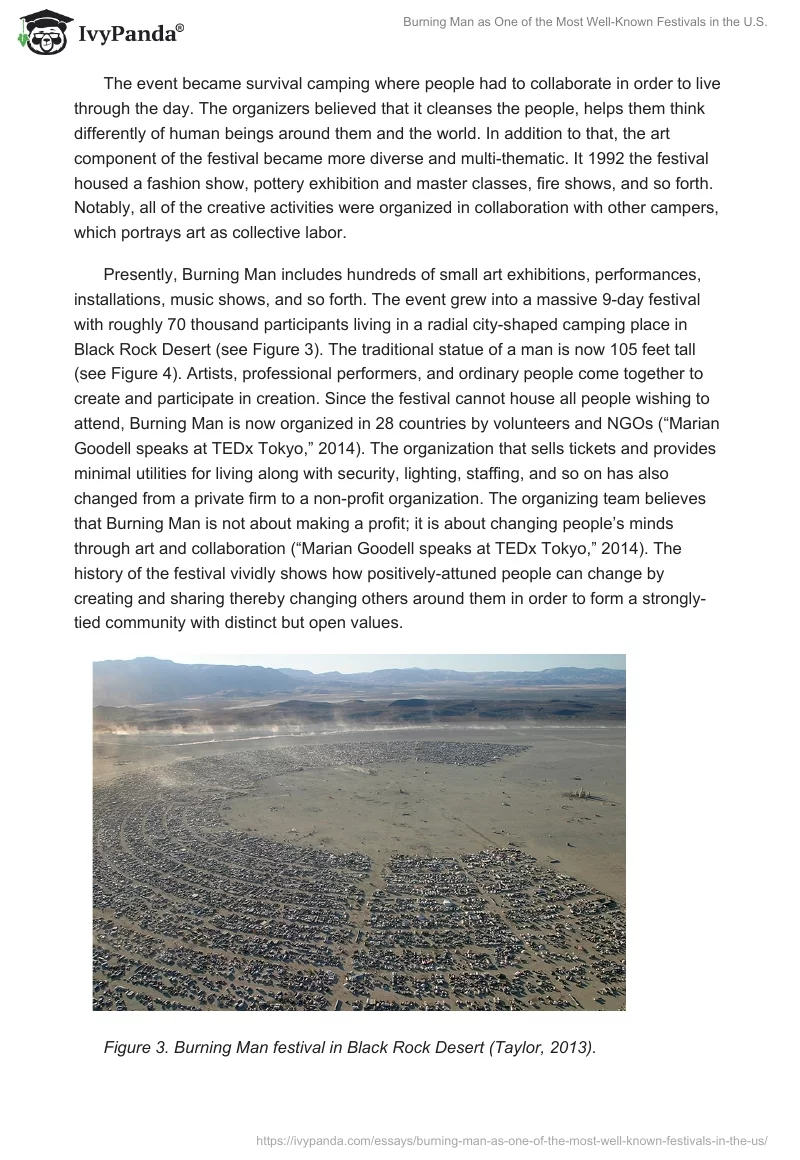 Burning Man as One of the Most Well-Known Festivals in the U.S.. Page 5