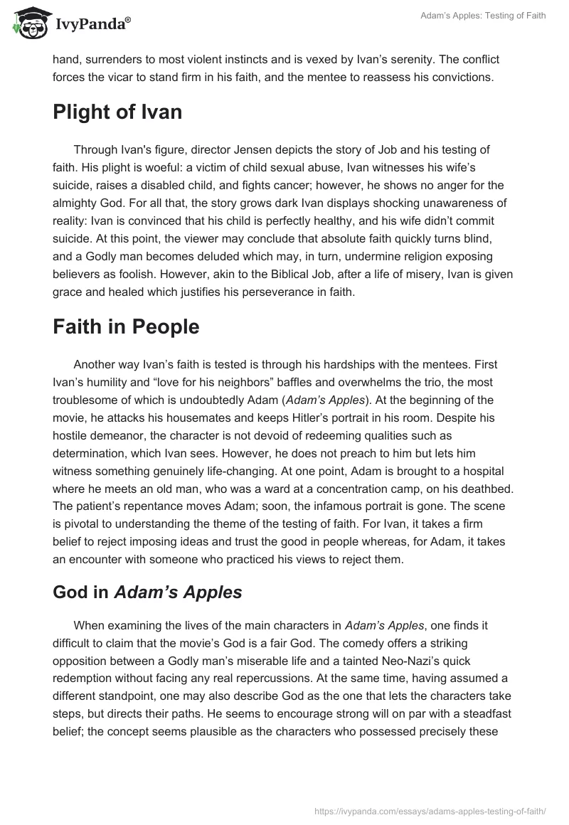 Adam’s Apples: Testing of Faith. Page 2