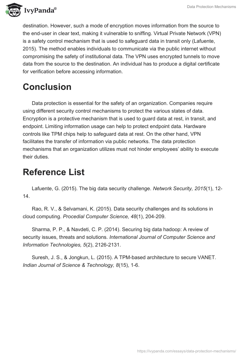 Data Protection Mechanisms. Page 3