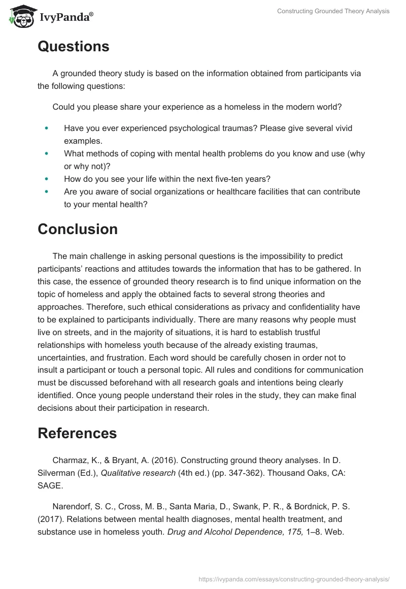 Constructing Grounded Theory Analysis. Page 2
