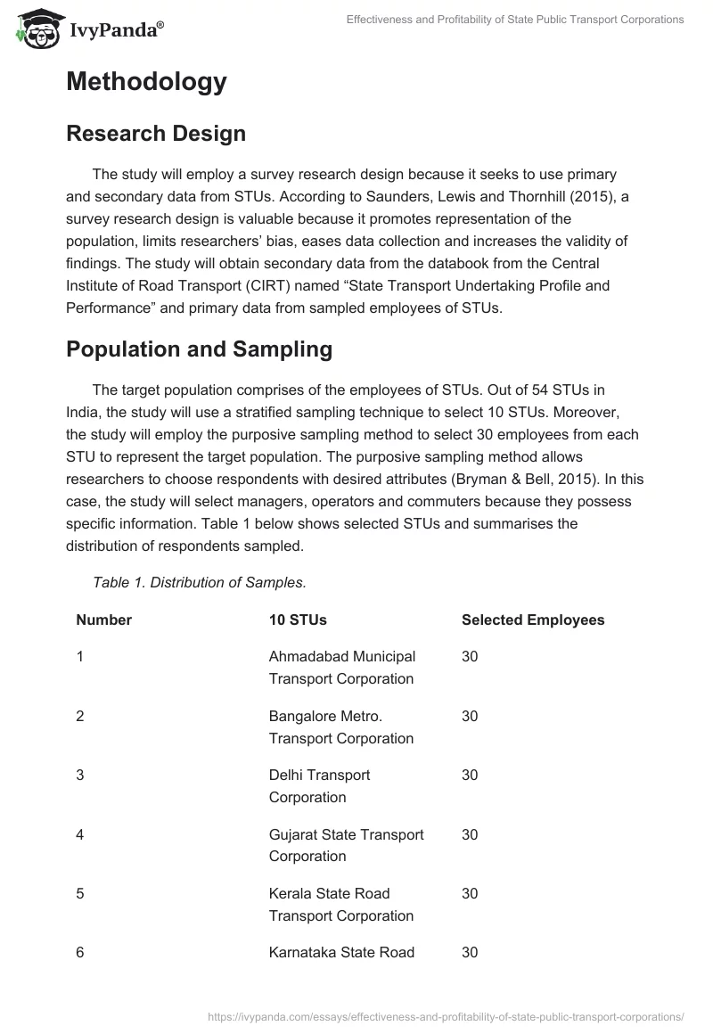 Effectiveness and Profitability of State Public Transport Corporations. Page 3