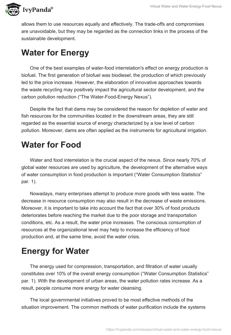 Virtual Water and Water-Energy-Food Nexus. Page 3