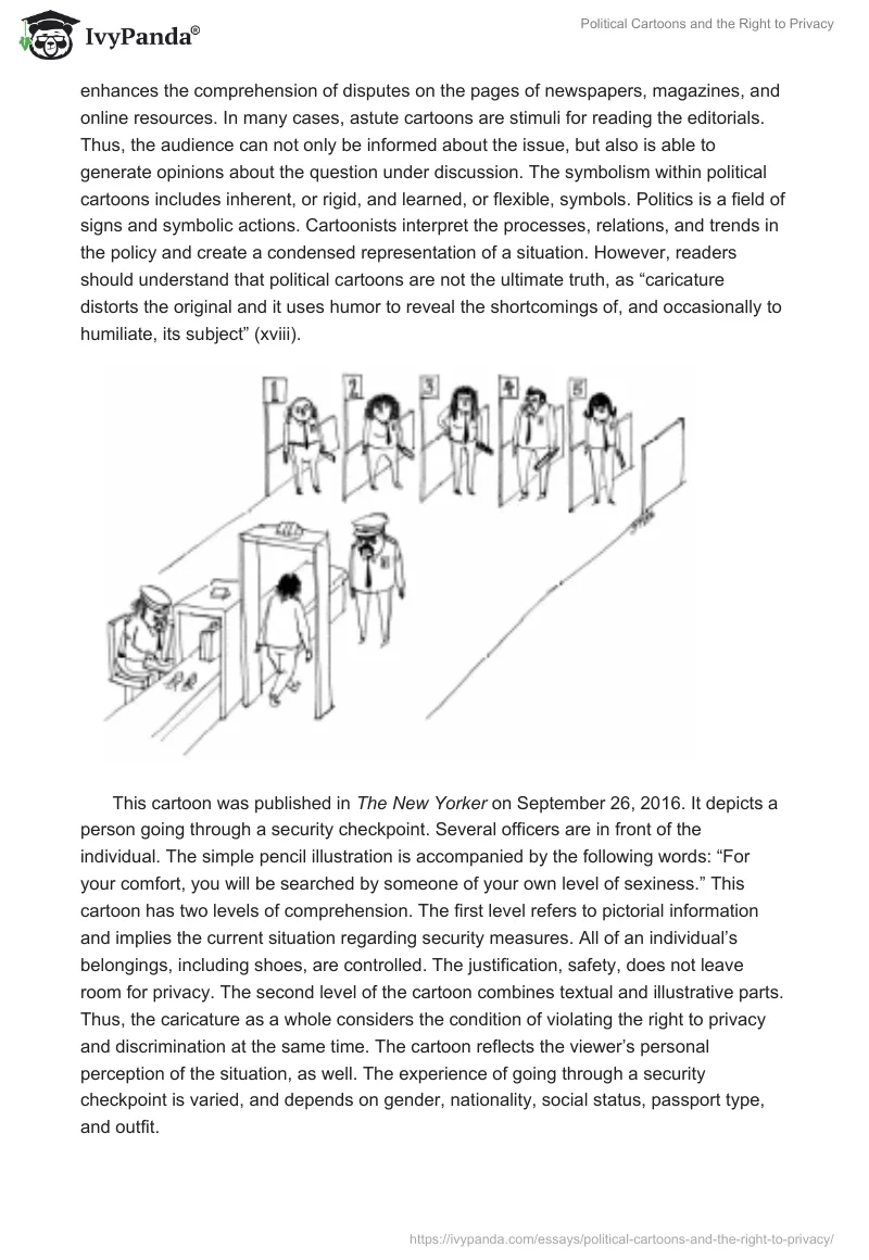 Political Cartoons and the Right to Privacy. Page 2