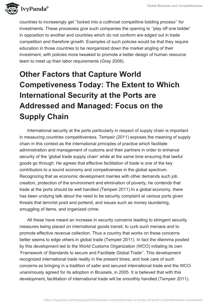 Global Business and Competitiveness. Page 3