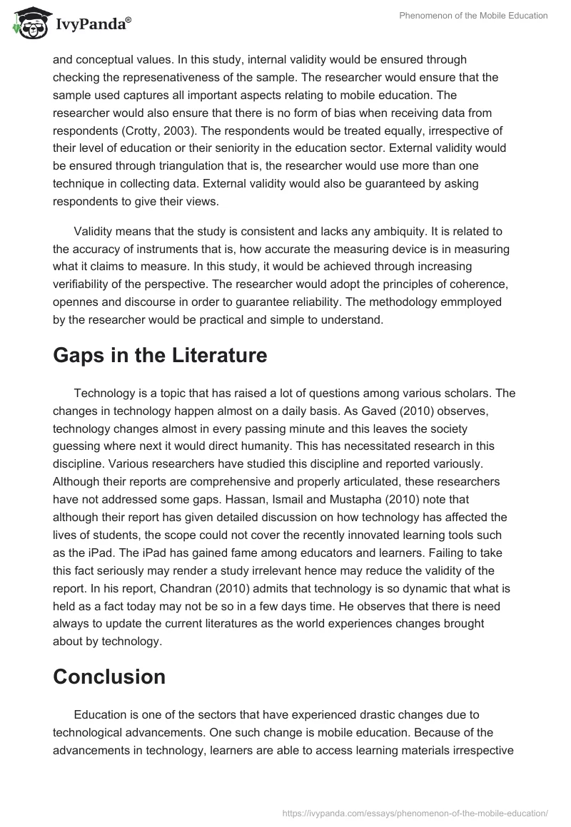 Phenomenon of the Mobile Education. Page 3