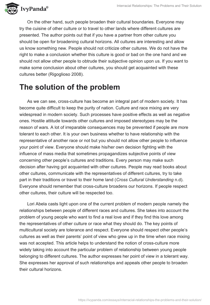 Interracial Relationships: The Problems and Their Solution. Page 3