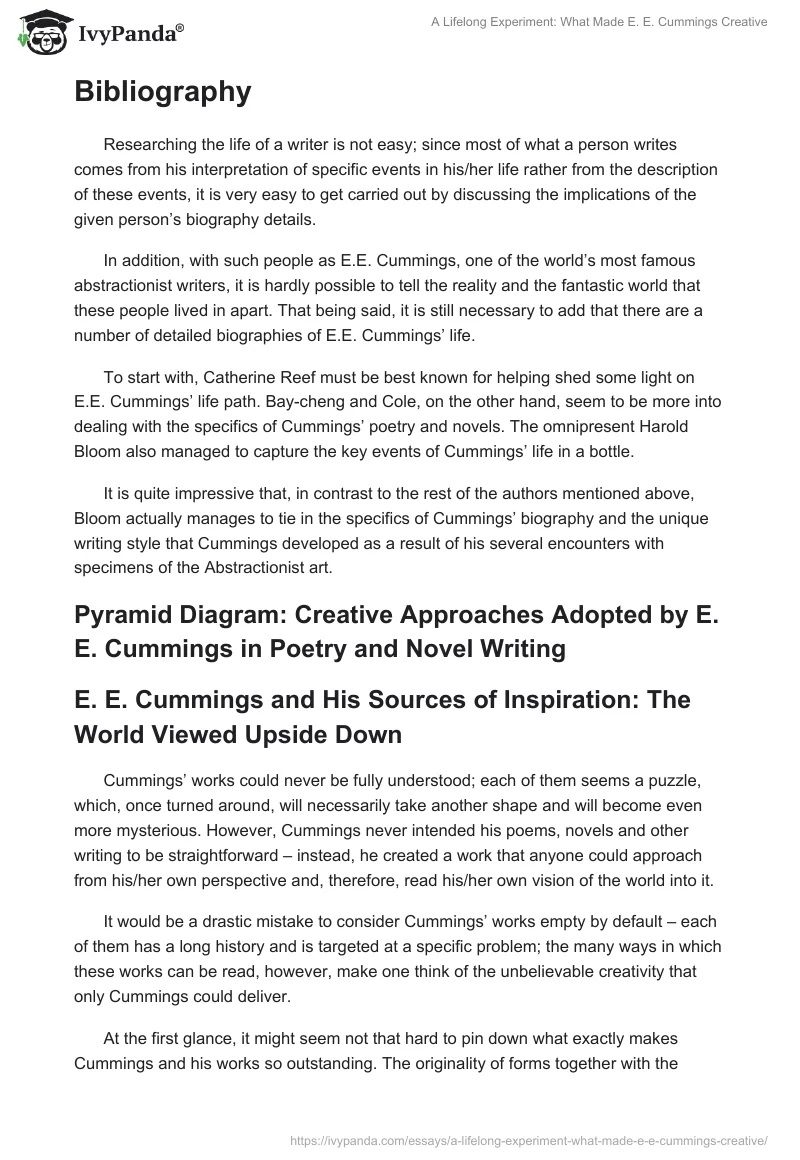 A Lifelong Experiment: What Made E. E. Cummings Creative. Page 2