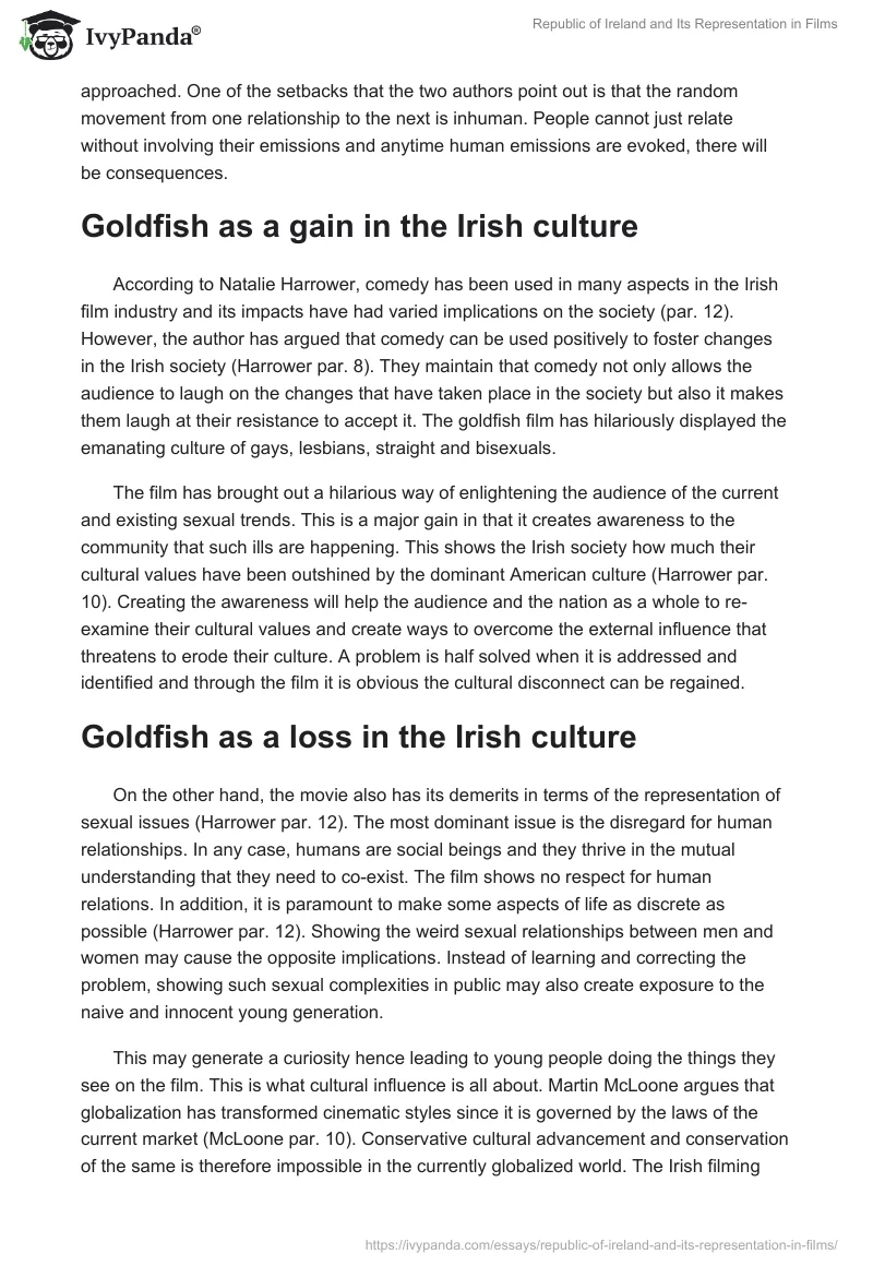 Republic of Ireland and Its Representation in Films. Page 2