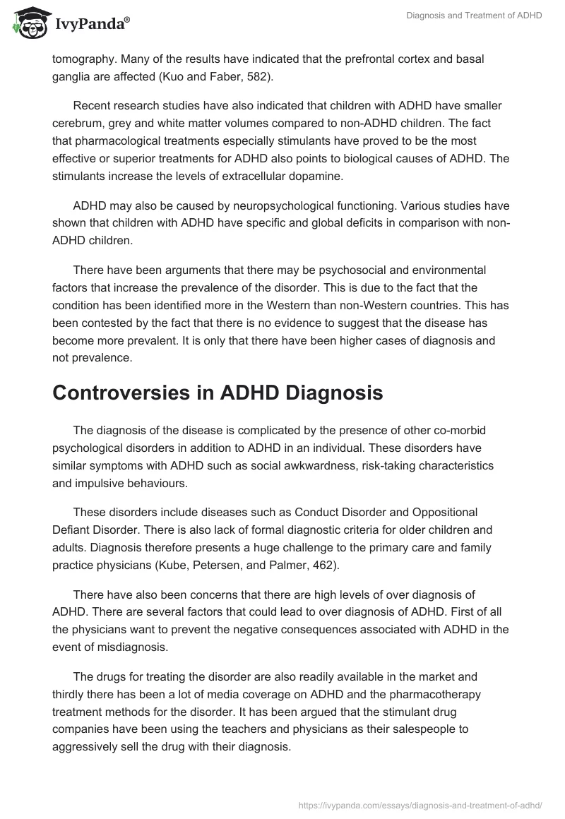 Diagnosis and Treatment of ADHD. Page 3