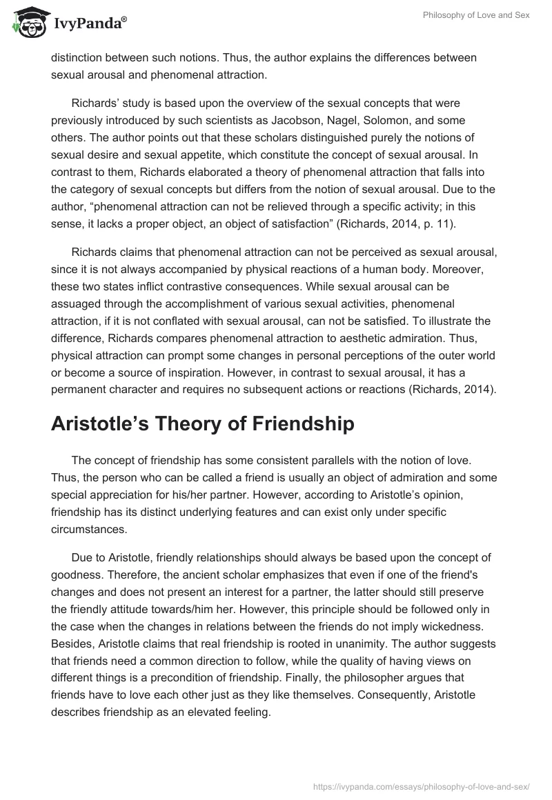 Philosophy of Love and Sex. Page 2