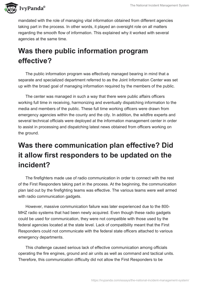 The National Incident Management System. Page 2