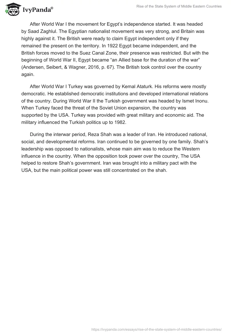 Rise of the State System of Middle Eastern Countries. Page 3