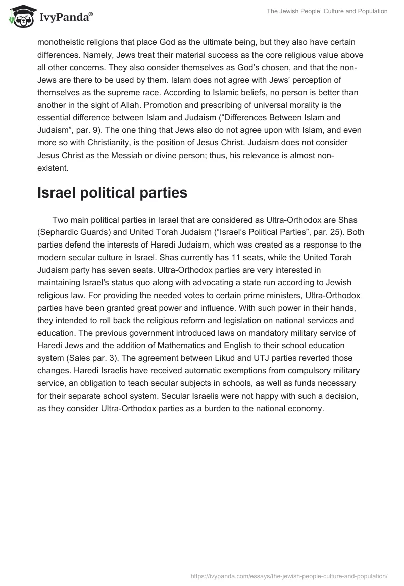 The Jewish People: Culture and Population. Page 2