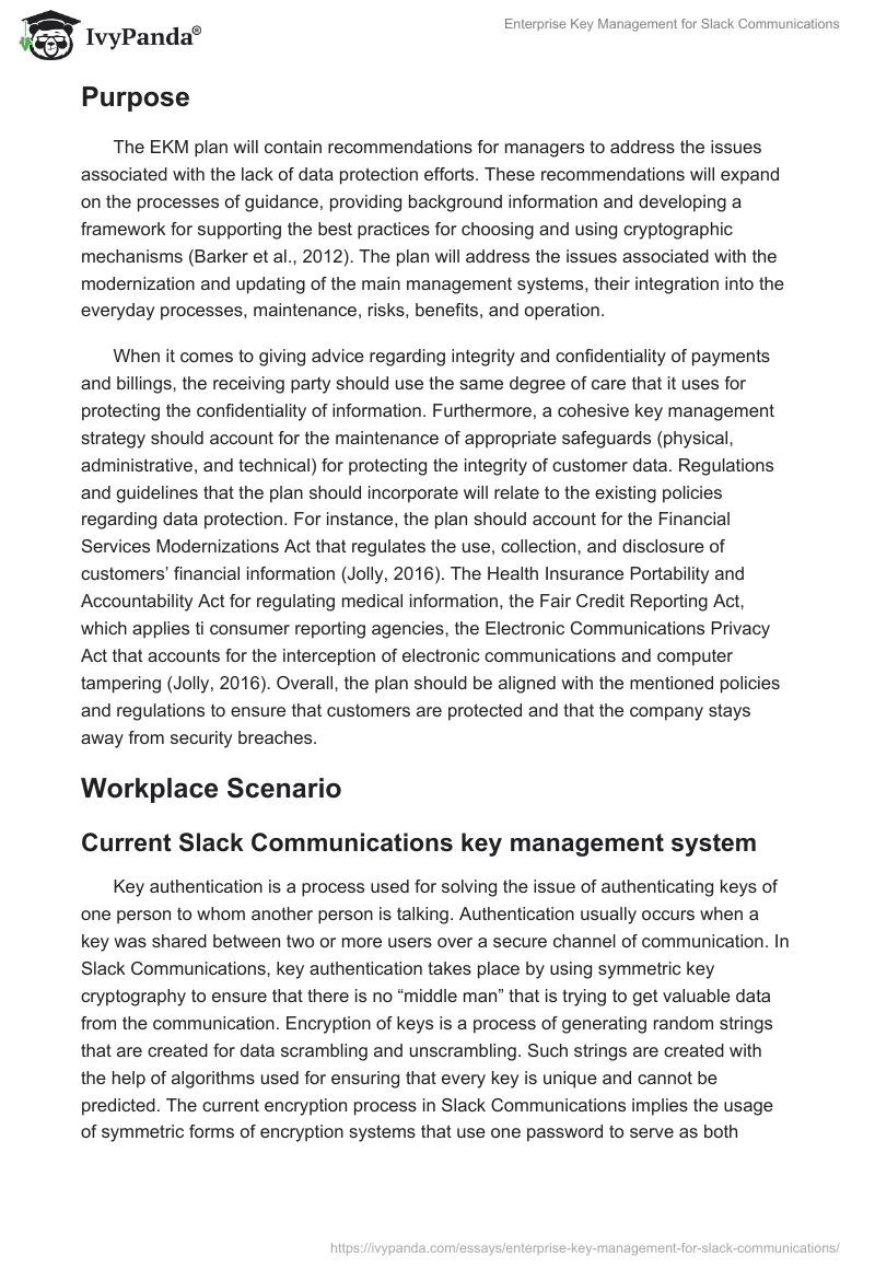 Enterprise Key Management for Slack Communications. Page 4