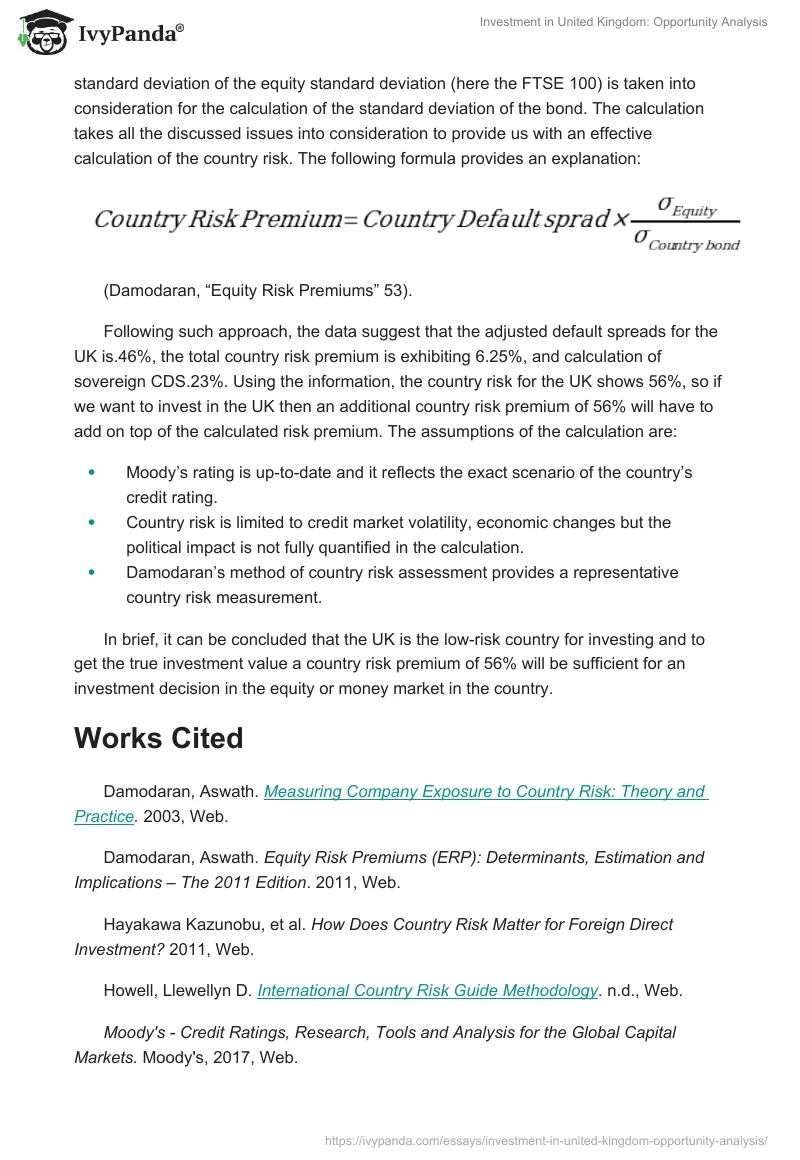 Investment in United Kingdom: Opportunity Analysis. Page 3