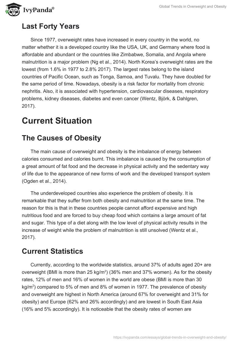 Global Trends in Overweight and Obesity. Page 2