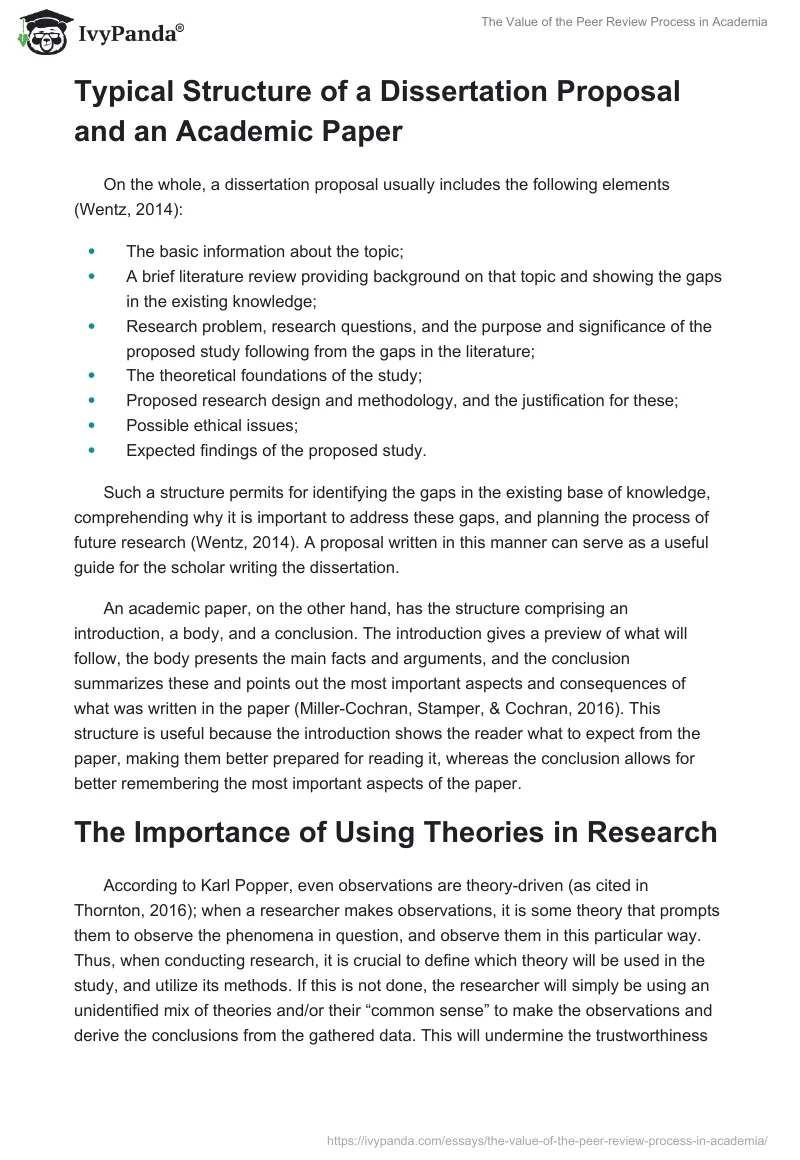 The Value of the Peer Review Process in Academia. Page 2