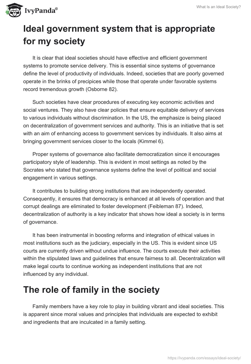 What Is an Ideal Society?. Page 4