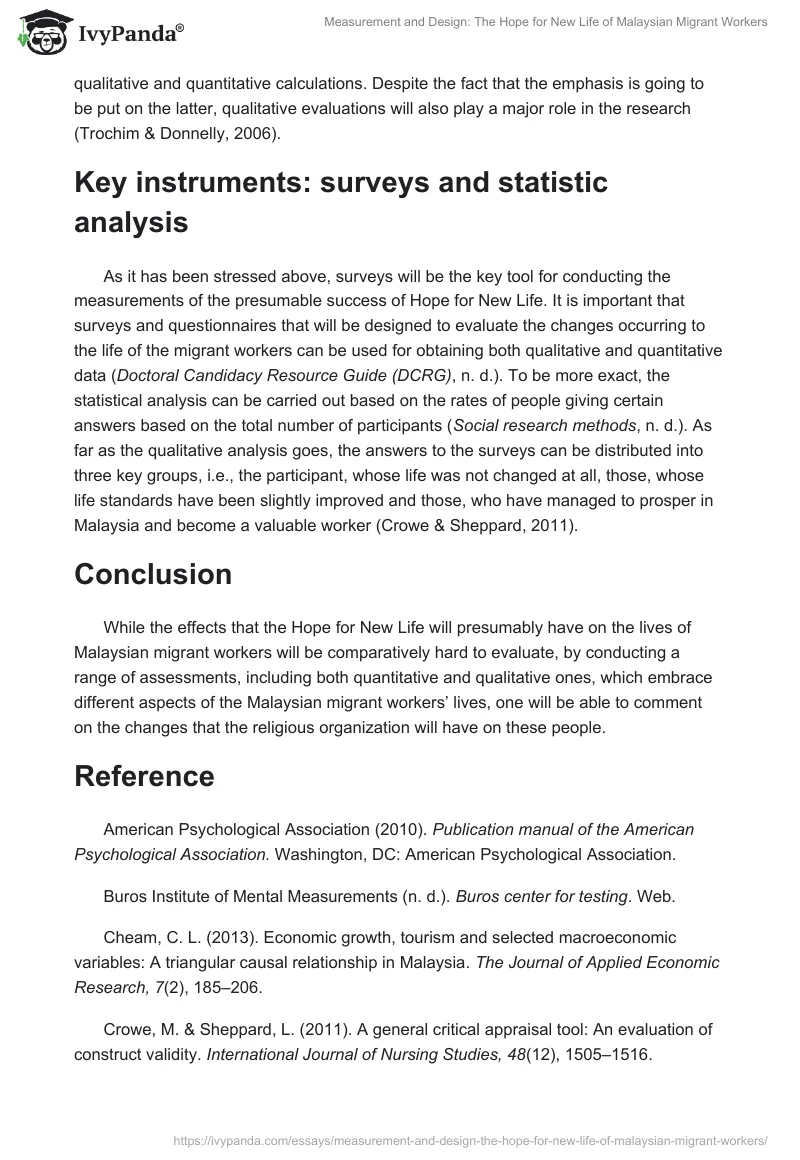 Measurement and Design: The Hope for New Life of Malaysian Migrant Workers. Page 3