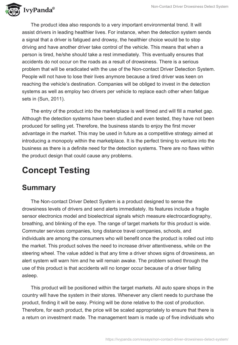 Non-Contact Driver Drowsiness Detect System. Page 2