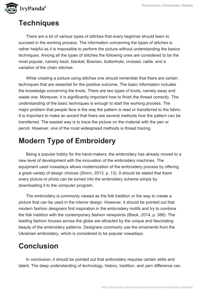 Phenomenon of Embroidery Stitches. Page 2
