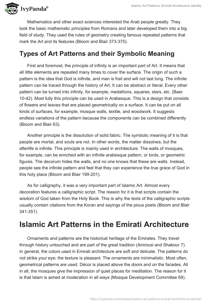 Islamic Art Patterns: Emirati Architecture Identity. Page 2