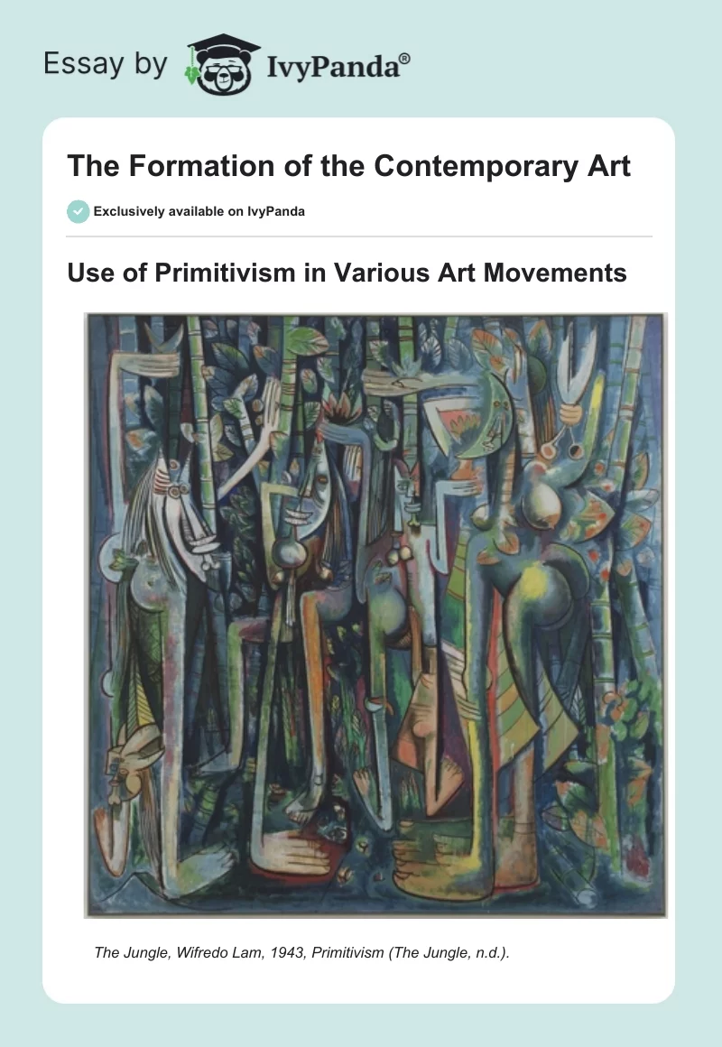 The Formation of the Contemporary Art. Page 1