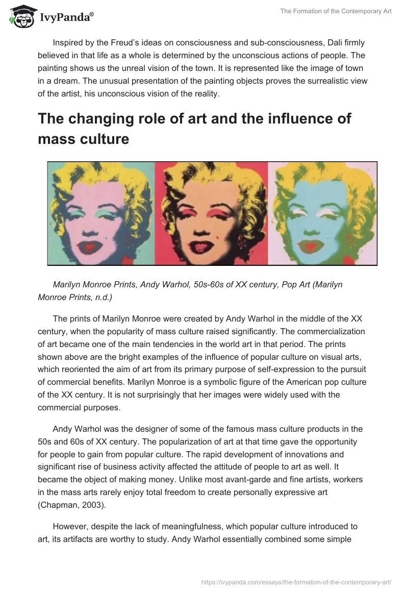 The Formation of the Contemporary Art. Page 4