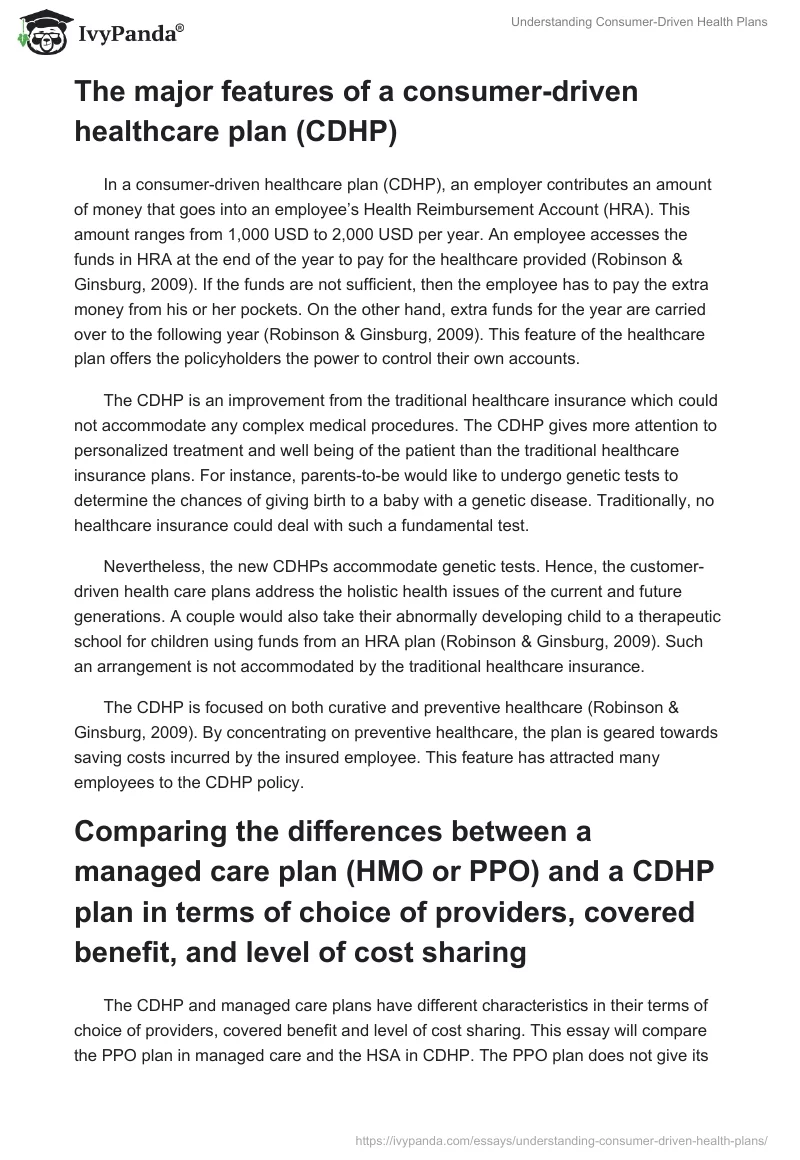 Understanding Consumer-Driven Health Plans. Page 2