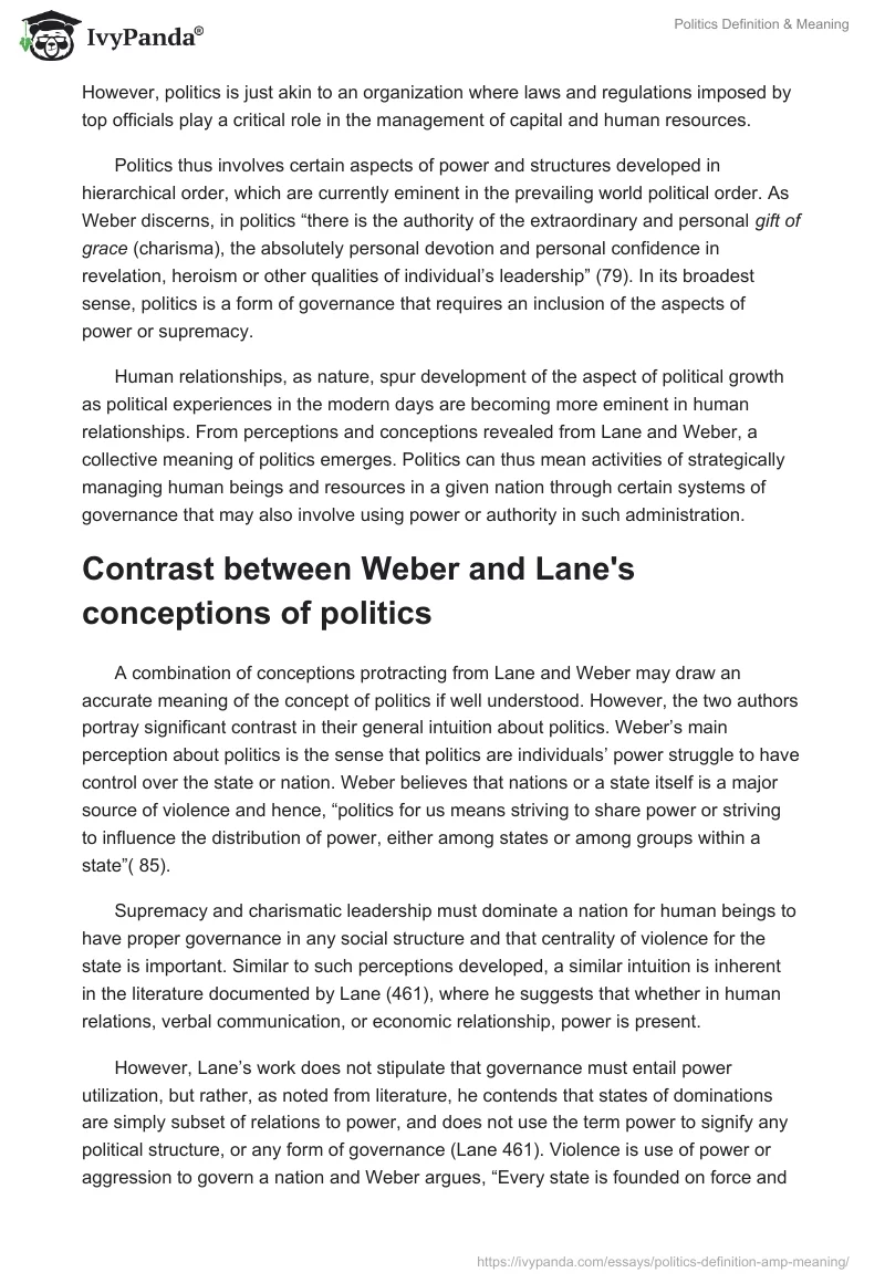 Politics Definition & Meaning. Page 2