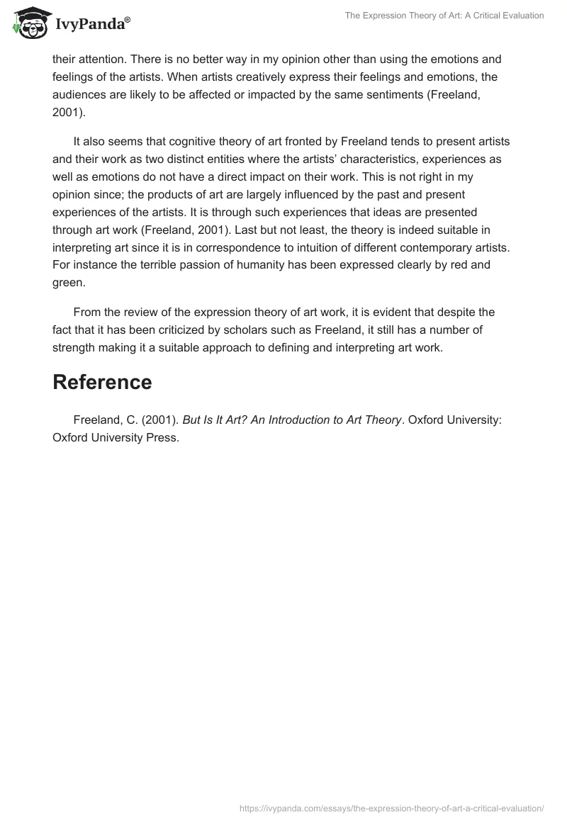 The Expression Theory of Art: A Critical Evaluation. Page 2