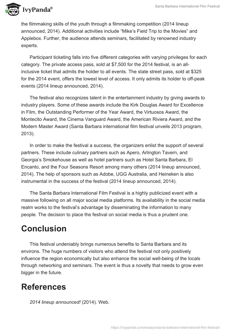 Santa Barbara International Film Festival. Page 2