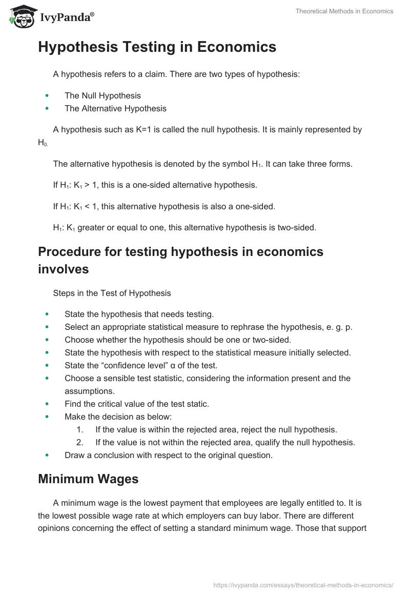 Theoretical Methods in Economics. Page 3