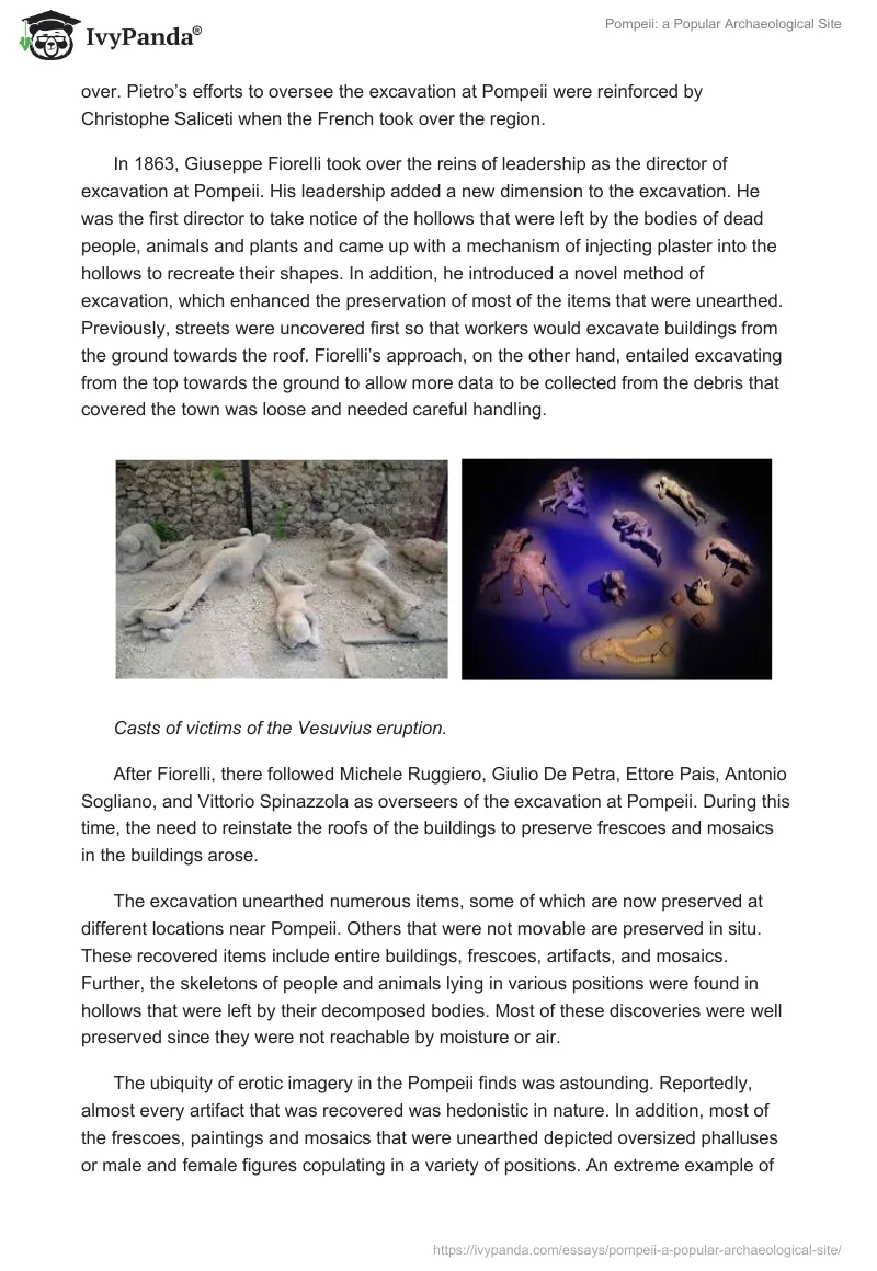 Pompeii: A Popular Archaeological Site. Page 2