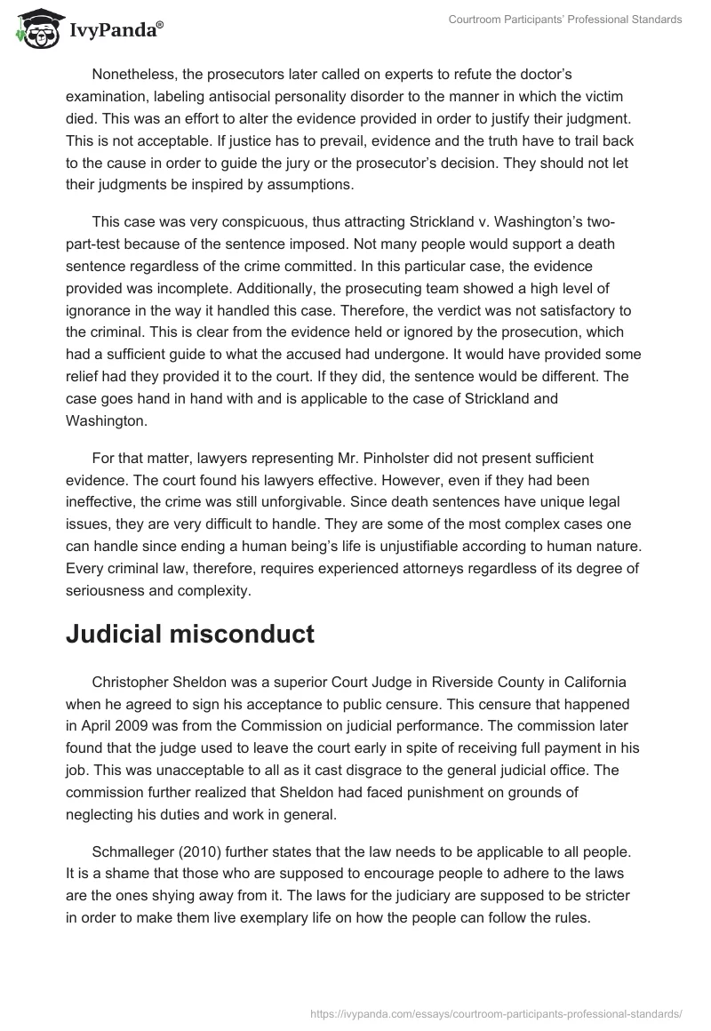 Courtroom Participants’ Professional Standards. Page 3