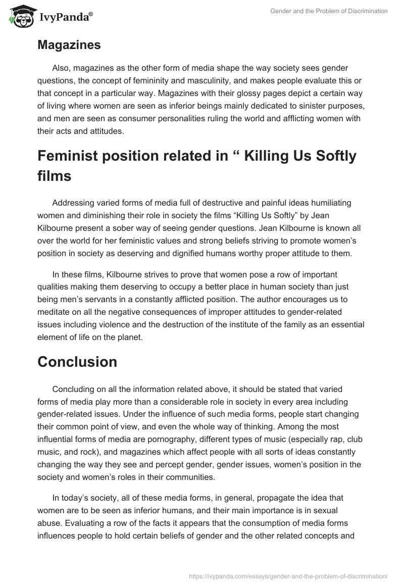 Gender and the Problem of Discrimination. Page 4
