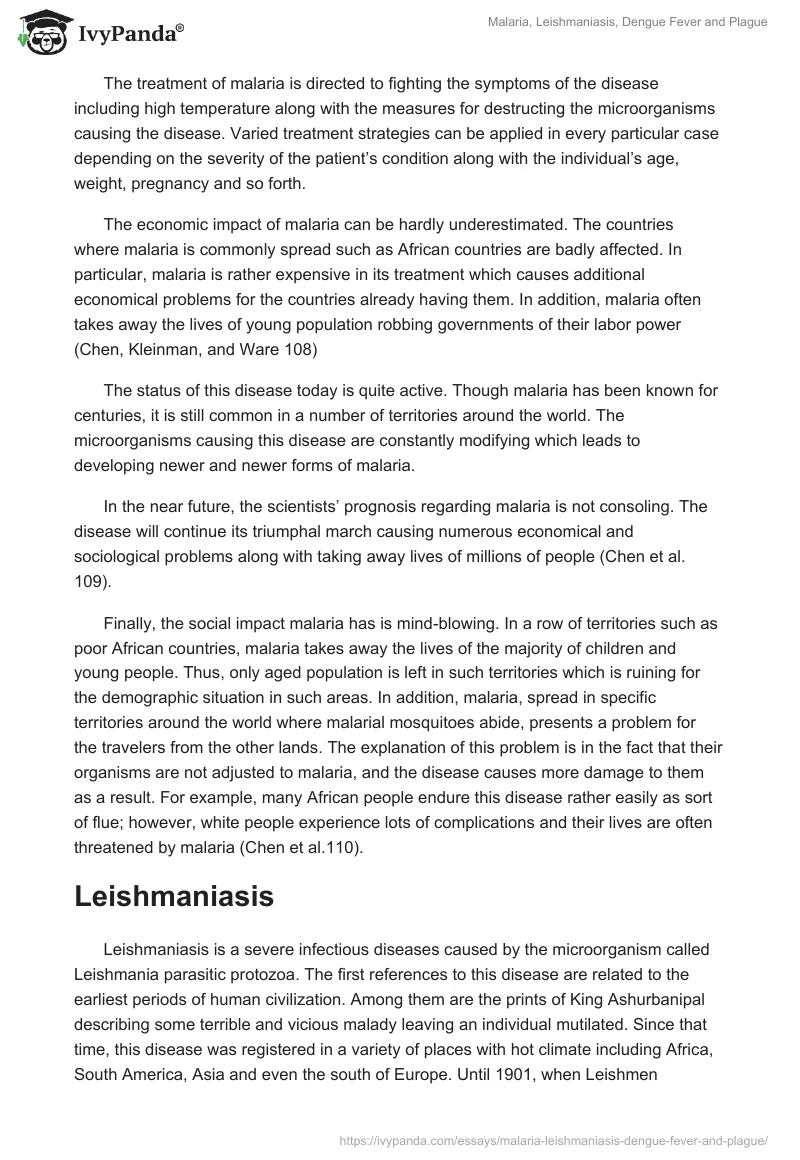 Malaria, Leishmaniasis, Dengue Fever and Plague. Page 2