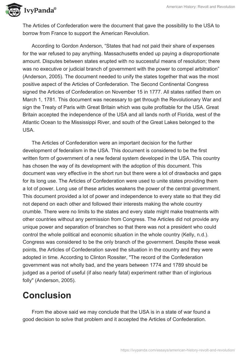 American History: Revolt and Revolution. Page 2