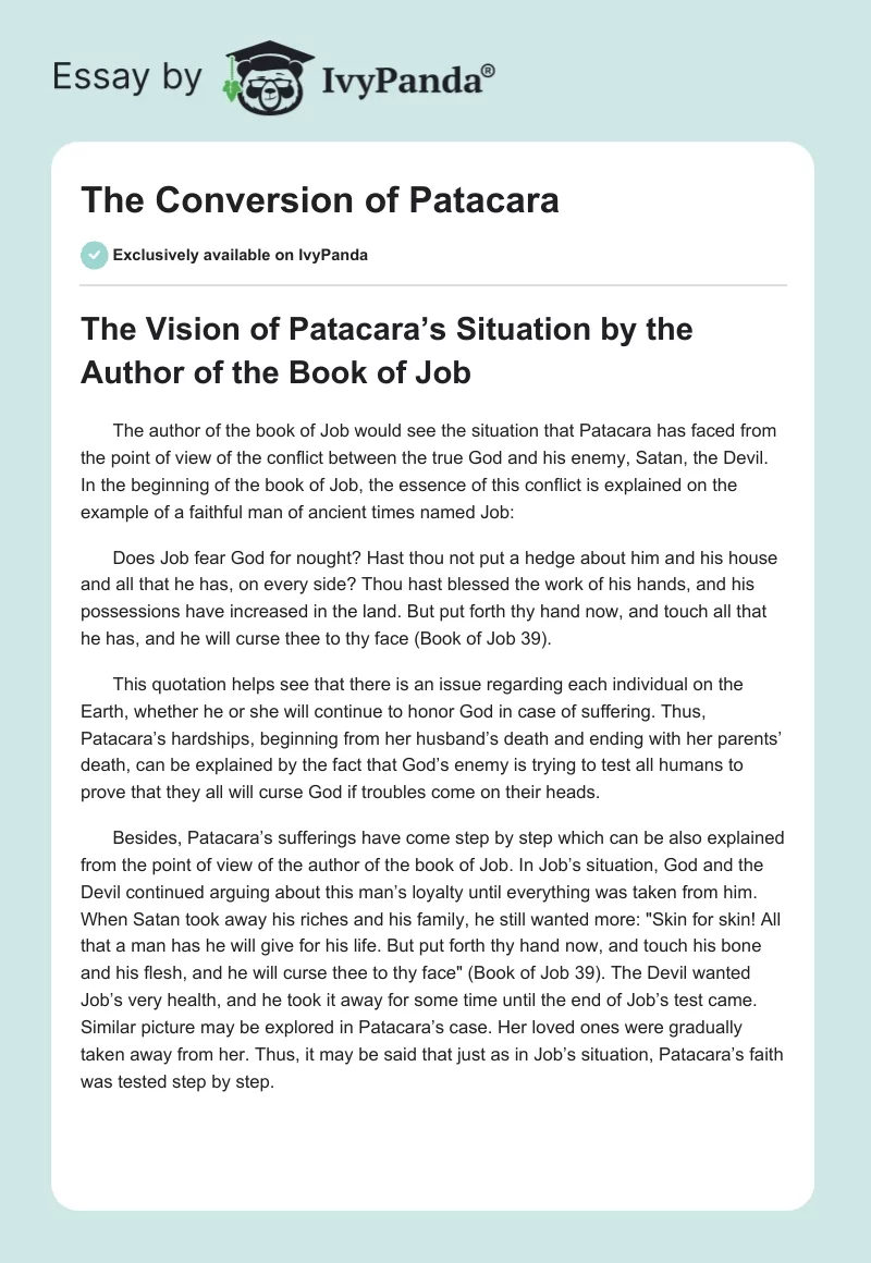 The Conversion of Patacara. Page 1