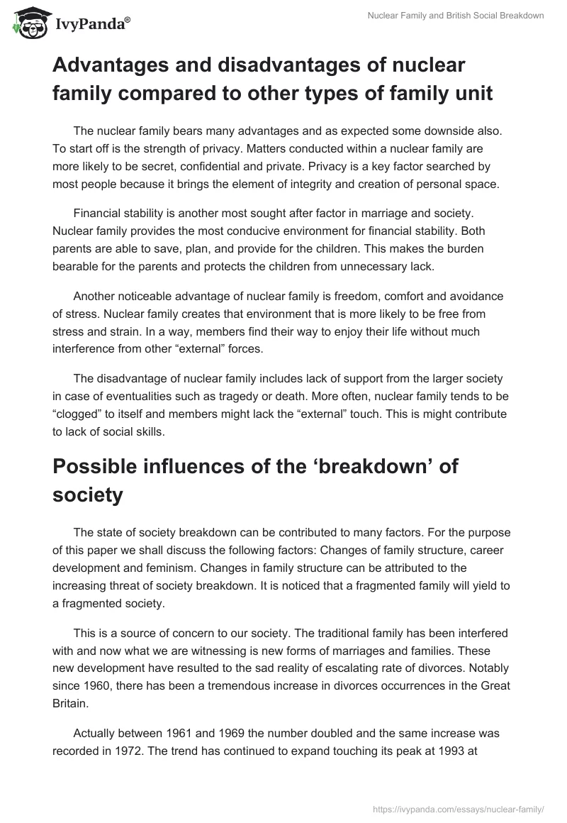 Nuclear Family and British Social Breakdown. Page 3