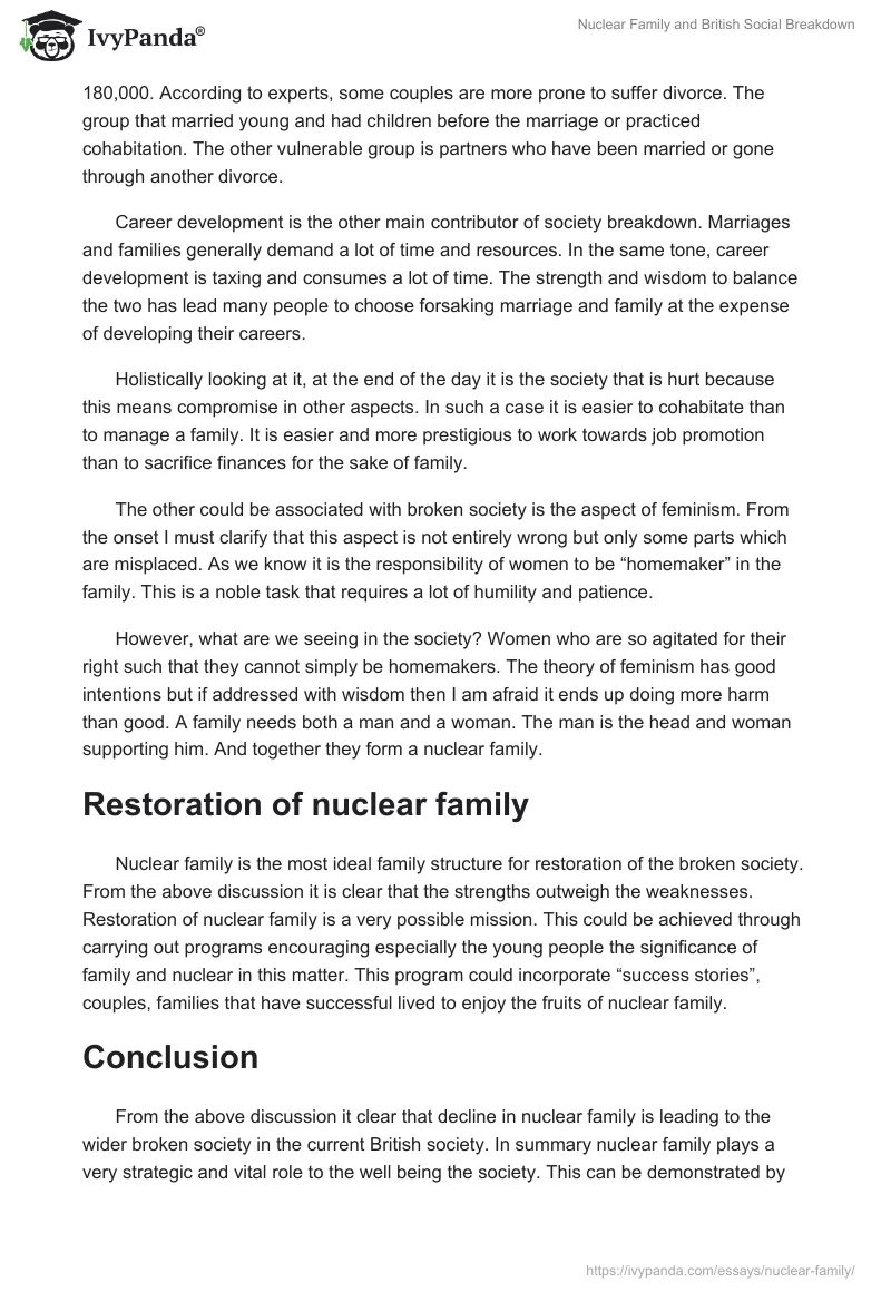 Nuclear Family and British Social Breakdown. Page 4