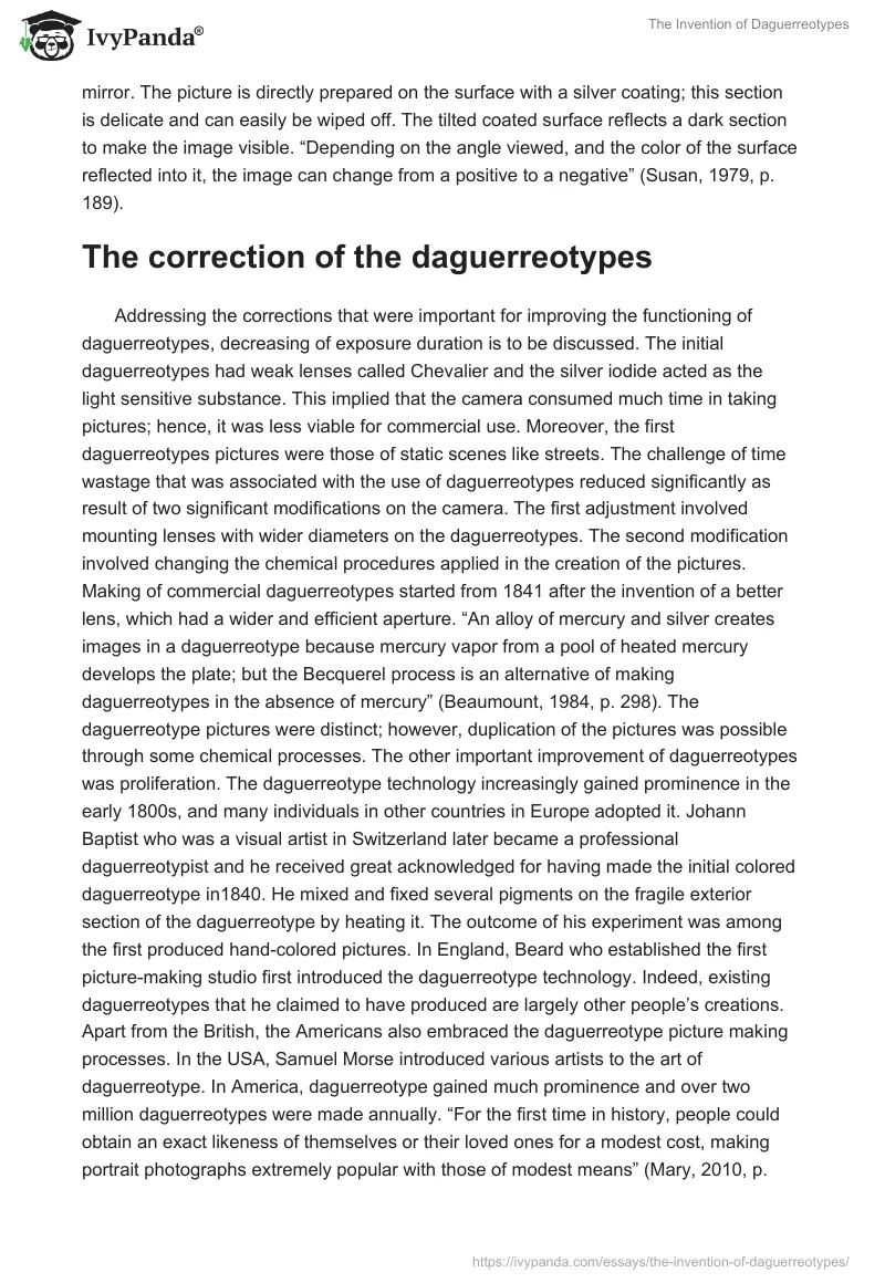 The Invention of Daguerreotypes. Page 4