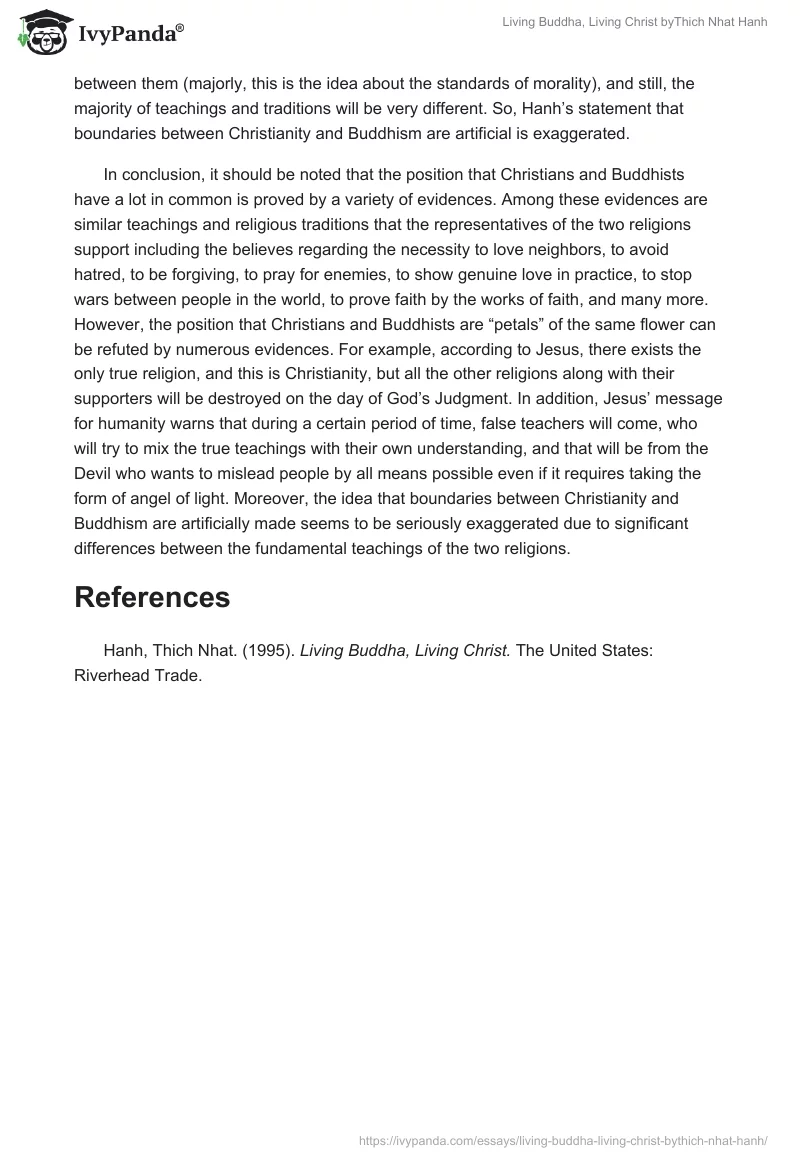 "Living Buddha, Living Christ" byThich Nhat Hanh. Page 5