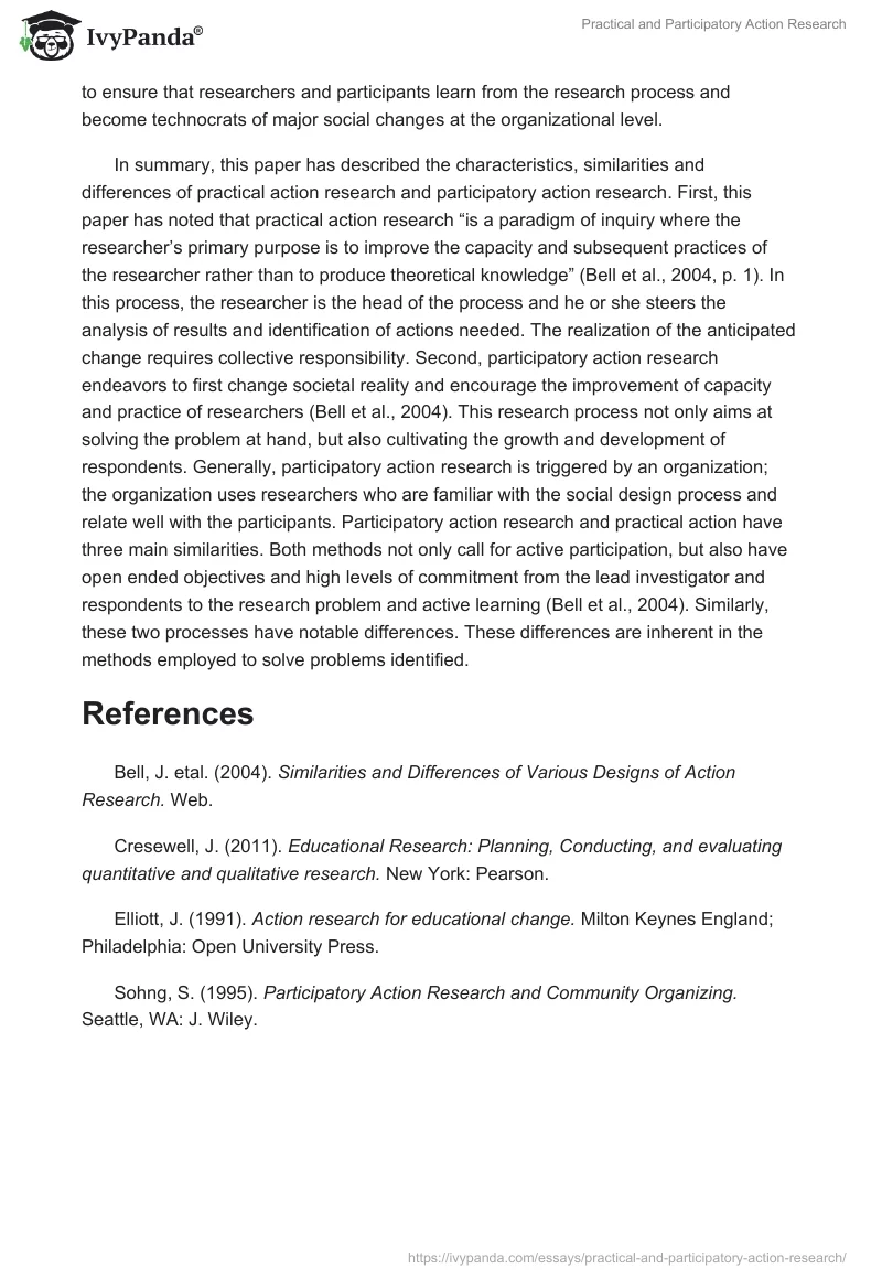 Practical and Participatory Action Research. Page 3